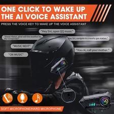 2x Bluetooth-Motorradhelm-Headset mit Gegensp...