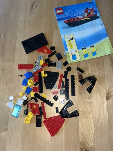 Lego Set 6679 Dark Shark 1991 2 Sitzer Schnellboot, Anleitung & Mini Figuren - Bild 14 von 15