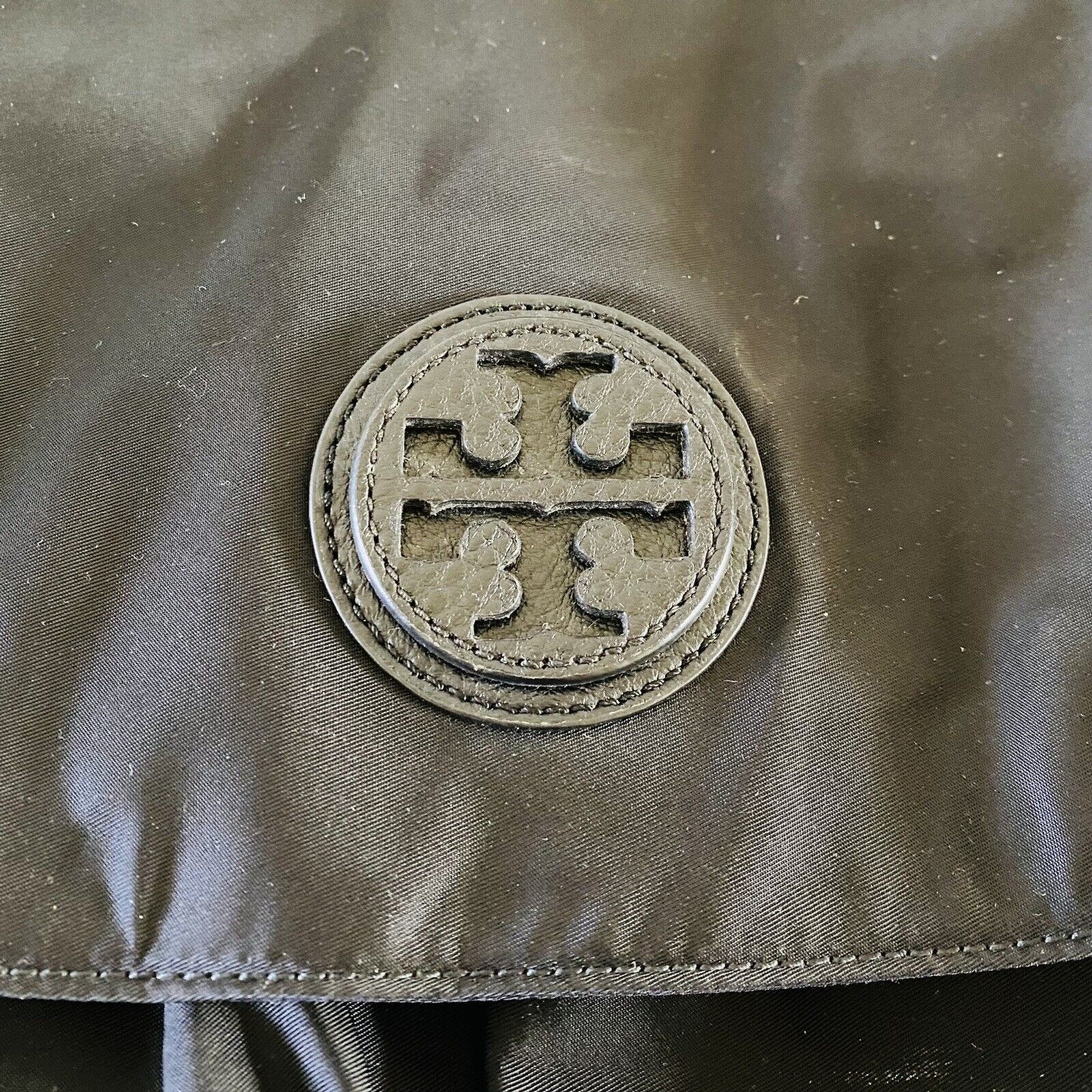 TORY BURCH Solid Black Nylon Large Messenger Bag - image 3