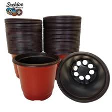 Seedling Succulent Transplanting Plant Pots Nursery Plastic Seed Starting 100Pcs