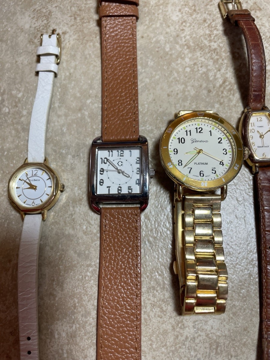 Group Of 8 Watches Various Brands Timex  Citizen Tribeca Geneva C Wonder View 3
