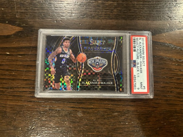 Nickeil Alexander Walker 2019-20 Panini Select Black Futures 1/1 PSA 9