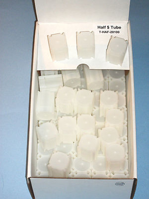 Five (5) HALF DOLLAR SIZE SQUARE Coin Tubes - COIN SAFE- Made in America