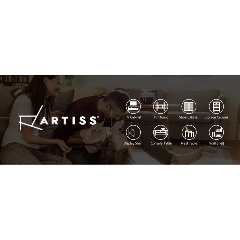 Artiss Floating Wall Shelf 3-Tier DIY Metal Pipe Shleves Storage Industrial IONA - image 2 of 4