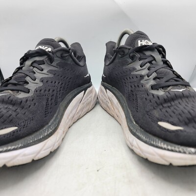 Hoka One One Clifton 8 Womens 9 B Black Athletic Shoes Running Walking Casual Hoka One One Clifton 8 Womens Size 9.5B Black Athletic  main image 3