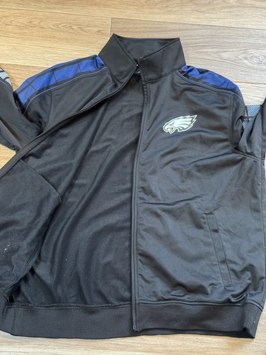 Philadelphia Eagles X Bud Light Black Full Zip-Up Jacket - Track Lightweight XL - Bild 6 von 9