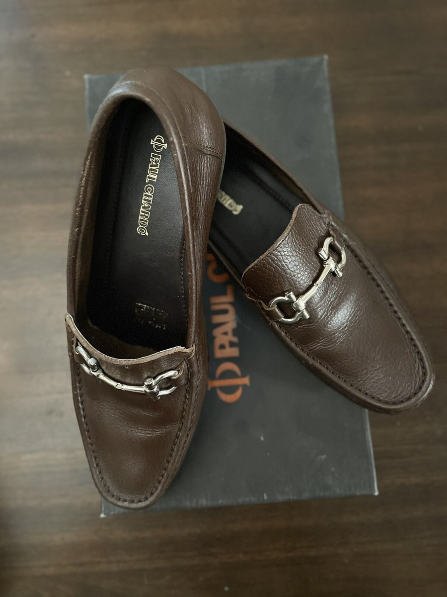 Paul Chardó, Brown Leather Penny Loafers USA size 9.0 or  display picture 3