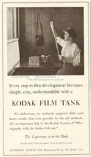 1913 Eastman Kodak Camera Rochester NY Film Tank Plate Developing Photo Ad