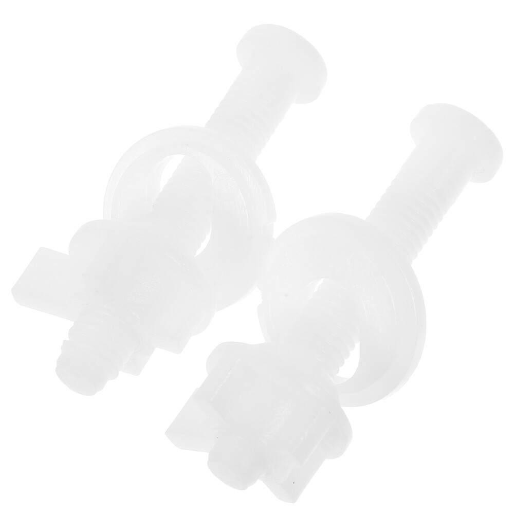 2pcs Toilet Seat Bolts Toilet Seat Nuts with Washers Universal Toilet