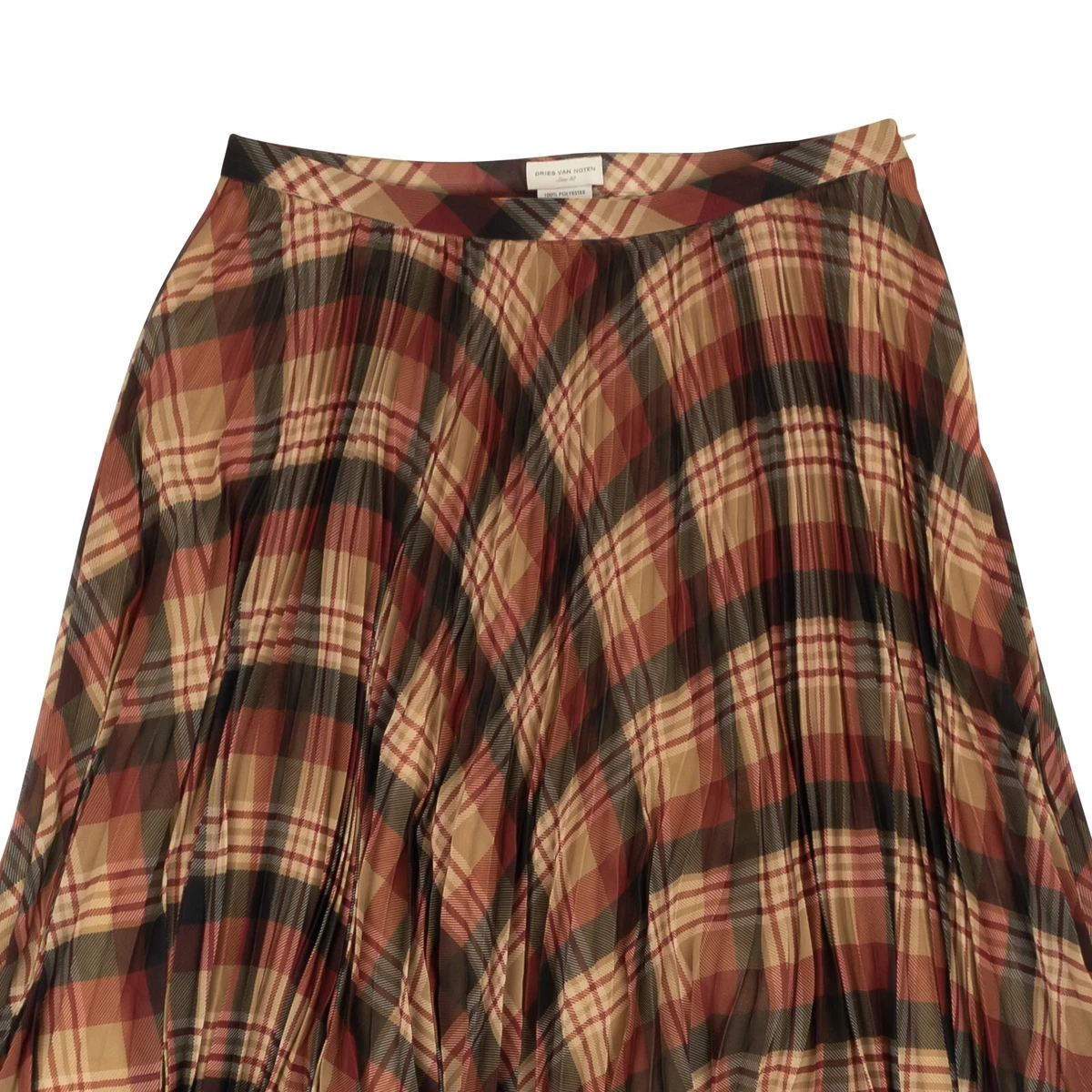 Plaid pleated skirt clearance 40