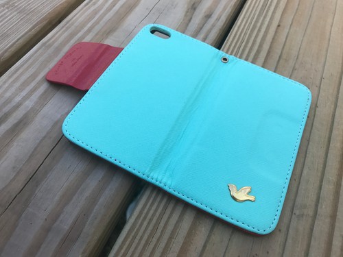 iPhone 4 Green/Red Case Phone Book Case Cover Wallet Card Holder Pouch Flip - Photo 9 sur 12