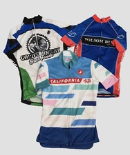 Castelli Hincapie Jakroo Womens Cycling Jersey Lot of 3  XS Full Zip California