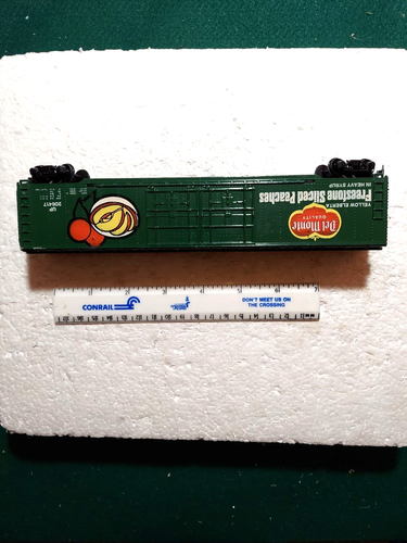 TYCO HO #206417 DEL MONTE FREESTONE SLICED PEACHES BOX CAR - Picture 3 of 4