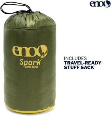 ENO Spark Camp Hammock Quilt - 78  (Evergreen) Brand New with Tags