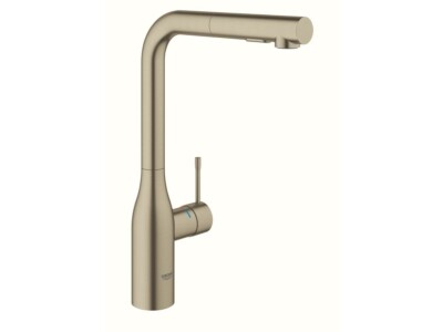 GROHE Essence New Pull Out Sink Mixer Tap with Dual Spray Brushed Nickel