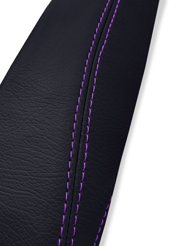 Seat Armrest Cover PVC Leather for Chrysler Pacifica 2017-2020 Purple Stitch - Picture 5 of 10