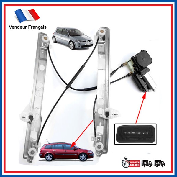 Elektrischer Fensterheber Mit Motor Komfort Vorne Rechts Megane 2 (5P)-image