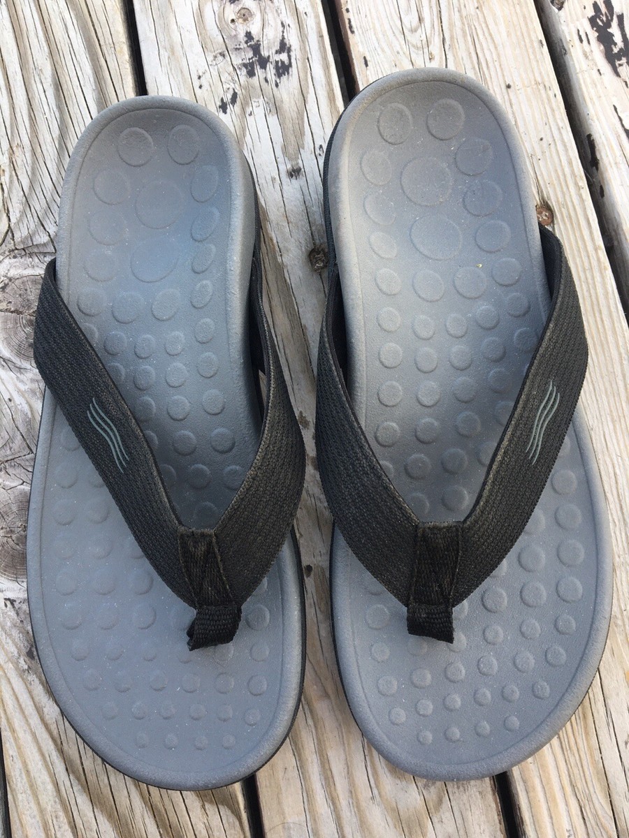 Vionic Wave Thong Unisex Flip Flops Sandals Black Size 7  display picture 3