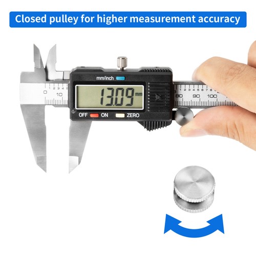 6 INCH DIGITAL VERNIER CALIPER 150MM STAINLESS STEEL MICROMETER ELECTRONIC TOOL - Picture 6 of 12