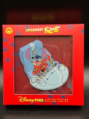 【希少】DisneyStoreLimited Edition 500 ピンバッジ Disney Parks Lilo & Stitch Experiment 626 Day Jumbo Pin / LE 5000