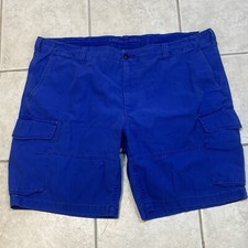 POLO Ralph Lauren Cargo Shorts Men's 46 B Blue Classic Fit Washed Distressed S77