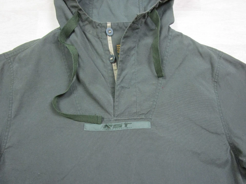 Chaqueta con Capucha Nautica Sport Tech Para Hombre (S) Verde Oliva De Colección Táctica Militar Foto 4 de 4