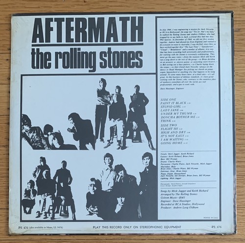 The Rolling Stones – Aftermath PS 476 Stereo original US 1st pressing new sealed - Picture 6 of 12