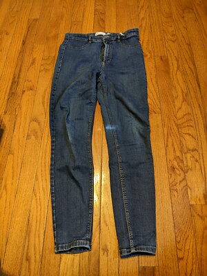 Pantalon en jean large délavé pour filles