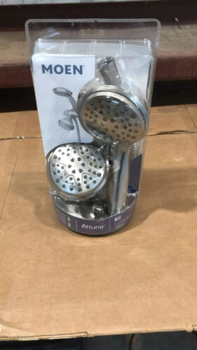 Moen 218C0SRN Attune Fixed 8-Function Hand Shower - Spot Resist Brushed Nickel - Picture 2 of 3
