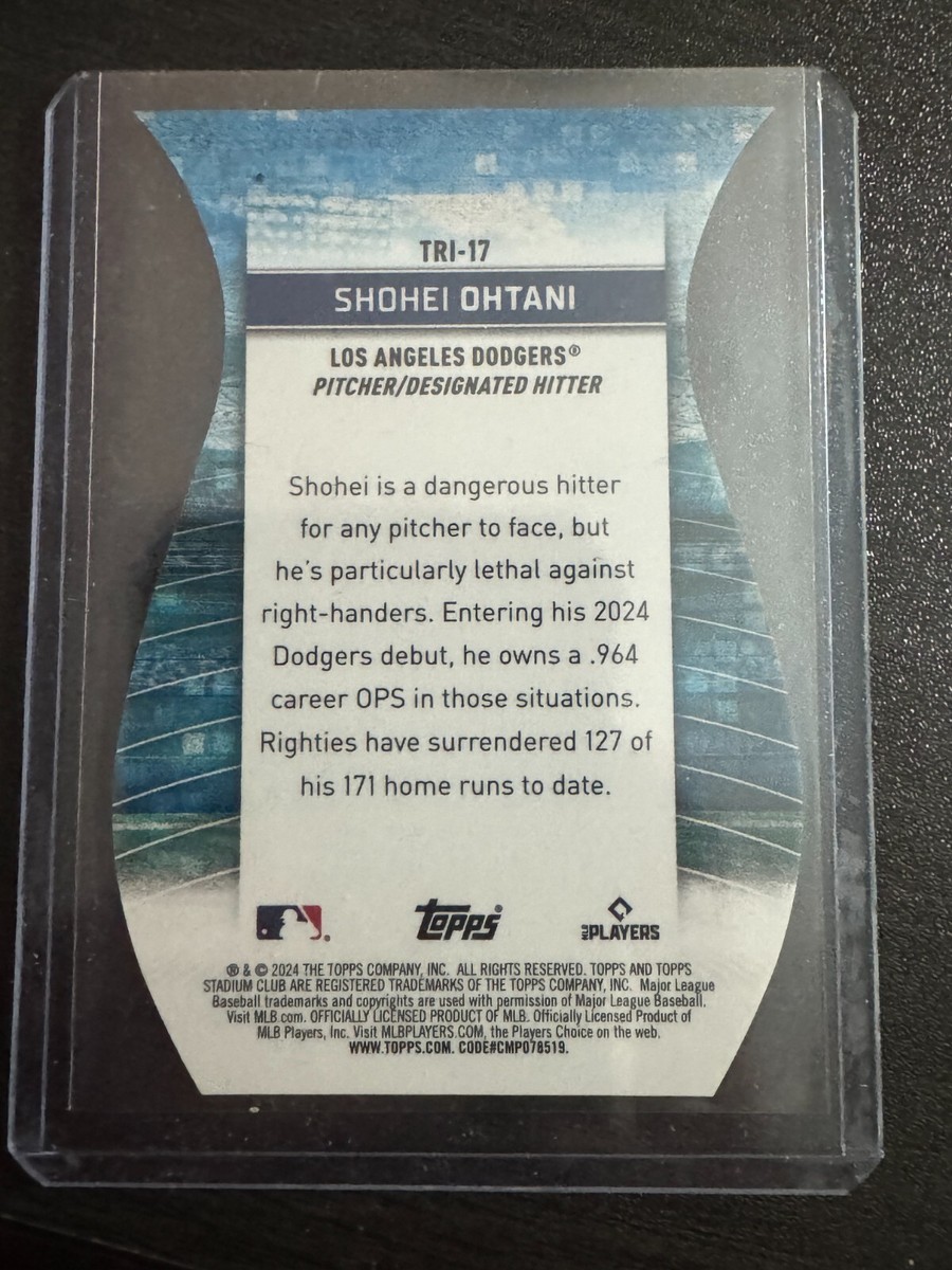 2024 Stadium Club #Tri-17 Shohei Ohtani Chrome Triumvirates | eBay