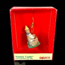 1991 Vintage Enesco Fantasy Castle 3 Towers Small Wonders Mini Ornament NEW