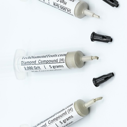 Diamond Paste Kit 3 Syringes 3000 5000 14000 Grit x 5 gr (H) 50% Concentration - Picture 11 of 12