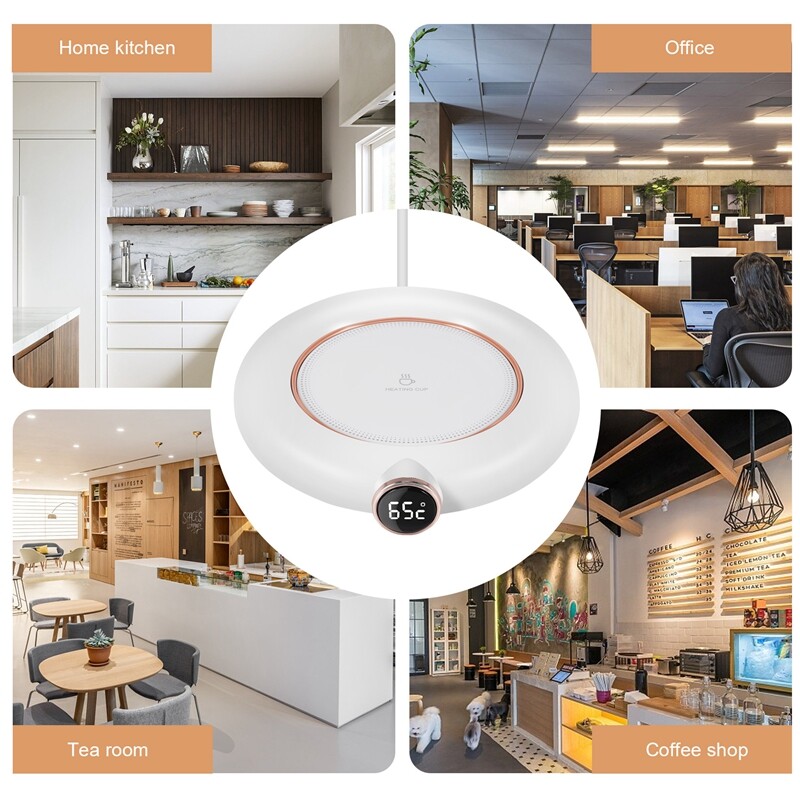 Beheizter Tassenwärmer - Desktop Heizplatte Für Kaffee, Tee & Milch (40-60°C)