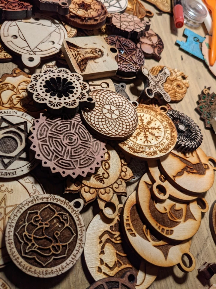 Lote de 75 piezas colgantes al por mayor, paganos, geometría sagrada, collar metafísico, Foto 2 de 4