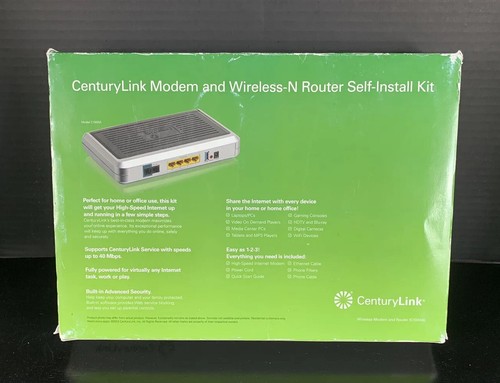 Actiontec CenturyLink C1000A 40 Mbps 4-Port Wireless N Router Gigabit Modem - Picture 6 of 7