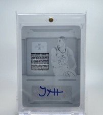 2021-22 National Treasures Col Tyrese Haliburton Worn Laundry Tag Patch Auto 1/1