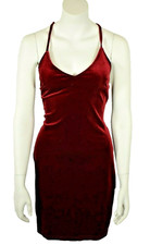 Womens Medium Adjustable Strappy Deep V Neck Summer Midi Dress