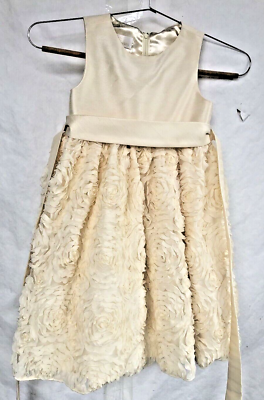 american princess dress size 6 American Princess Girls Dress Size 6X/7 Ivory Pink Floral Embroidered Tulle
