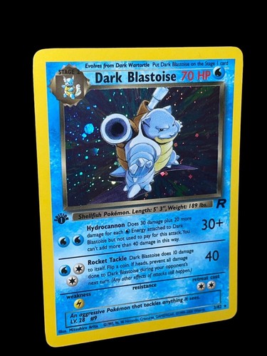 1st Edition Dark Blastoise #3 2000 Pokemon Team Rocket Graded NM MINT 8 - Picture 5 of 5