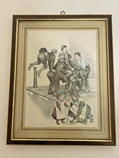 Framed Ronald Embleton Print “Hi Jimmy Knacker” Vintage victorian style cottage