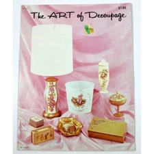 The Art of Decoupage 1966 Craft Course Publishers Booklet 30-11327 Harman