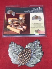 NEW Wallies 25 Pine Bough Wallpaper Cutouts Cones with Leaves Needles Craft