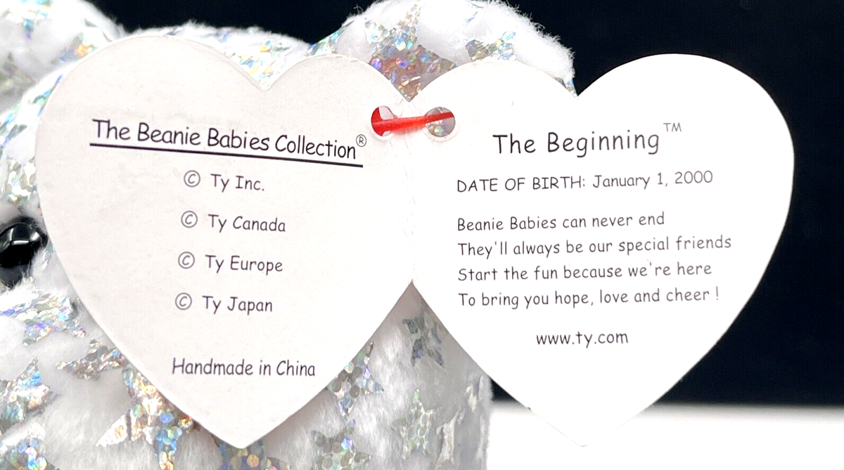 NWT Ty Beanie Baby The Beginning Year 2000 Protective Display Box