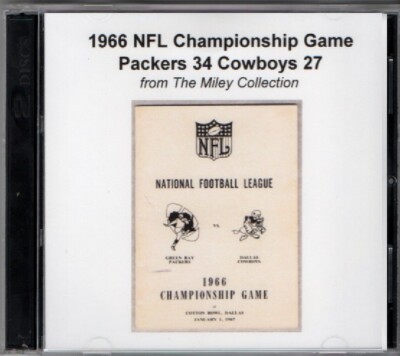 1966 NFL Championship Game Green Bay Packers 34 Dallas
