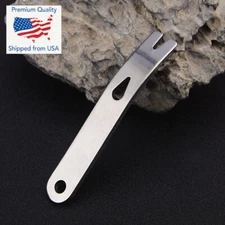 Gear Mini Crank Crowbar Pocket Pry Bar Keychain Multi Tool Survival Scraper EDC