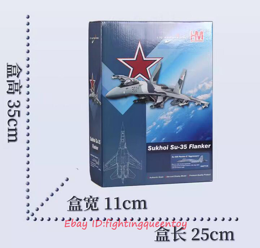 HOBBYMASTER 1:72 HA5713B Sukhoi Su-35 Super Flanker Alloy Aircraft