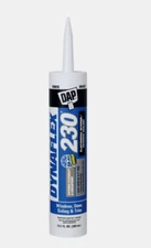 DAP DYNAFLEX 230 WHITE Silicone Door Trim Window Sealant 10.1 oz. 18275