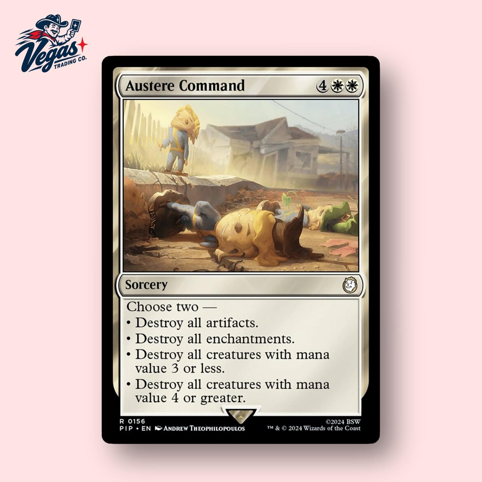 Austere Command #156 Rare Universes Beyond: Fallout Magic: The Gathering NM