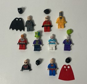 Lego DC Batman Minifigure & Parts Lot: Superman Robin Joker Eraser ~ READ DESCR&hellip;