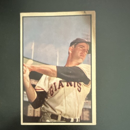 Don Mueller #74 1953 Bowman Color card